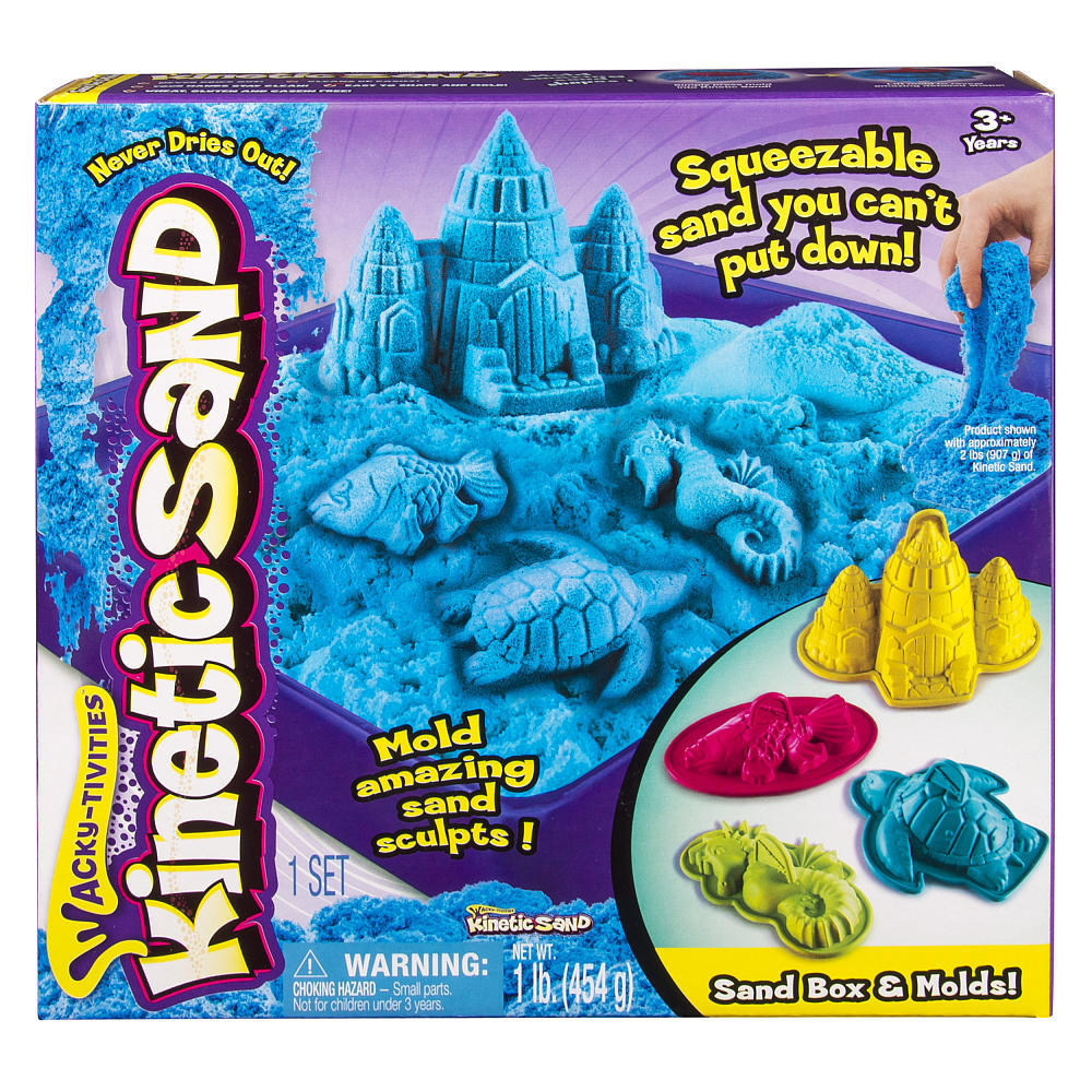 Kinetic Sand: Sandcastle Box Set - (Blue)