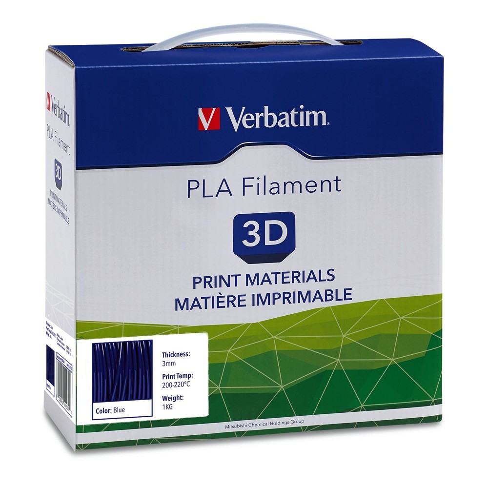 Verbatim 3D Printer PLA 3.00mm Filament - 1kg Reel (Blue) image