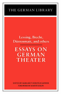 Essays on German Theater image