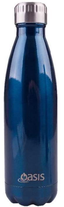 Oasis Insulated Stainless Steel Water Bottle - Navy (500ml) image