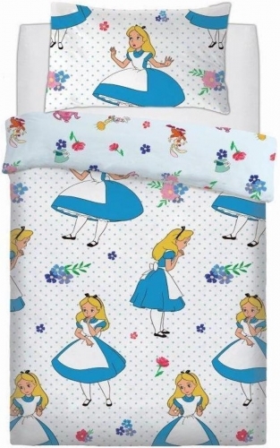 Disney: Reversible Duvet Cover Bedding Set - Alice In Wonderland (Single) image