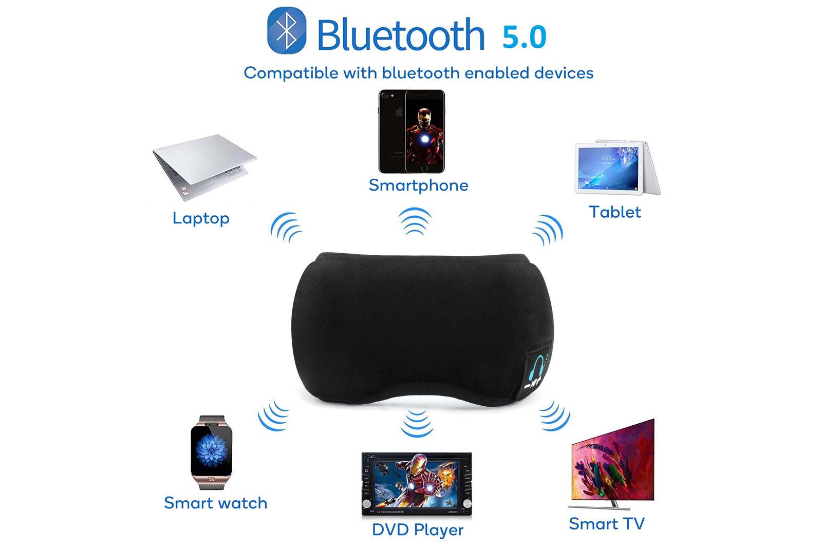 Bluetooth Eye Mask with BuiltIn Speakers at Mighty Ape NZ