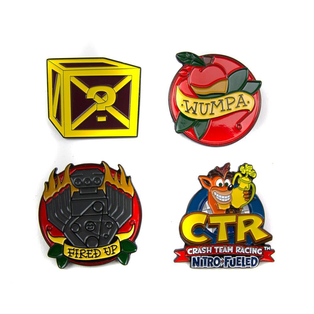 Crash Team Racing Toolbox Pin Badge Set