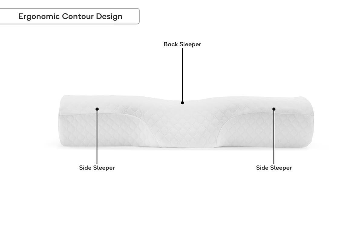 Ovela Ergonomic Contoured Neck Pillow at Mighty Ape NZ
