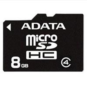 8GB ADATA - MicroSDHC Card (Class 4)