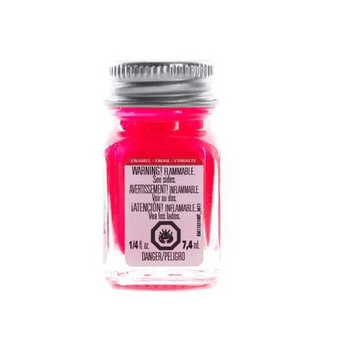 Testors: Fluorescent Enamel Paint - Pink image