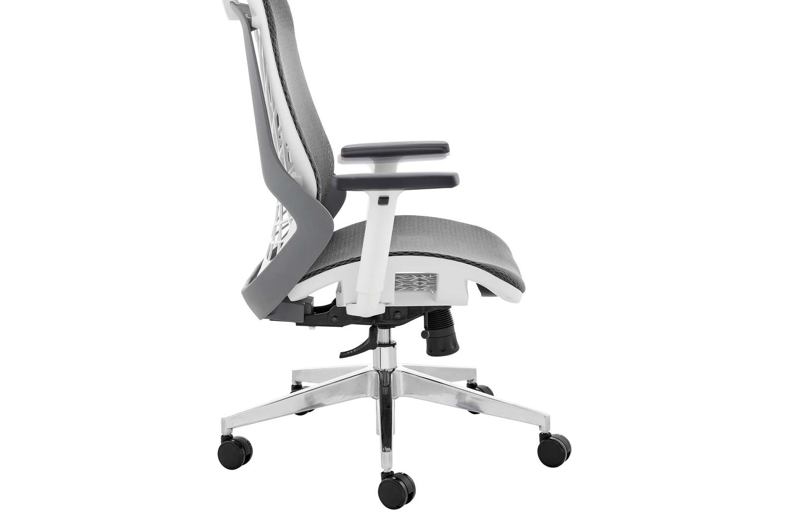 Ergolux Elliot Office Chair (White Frame, Grey) image