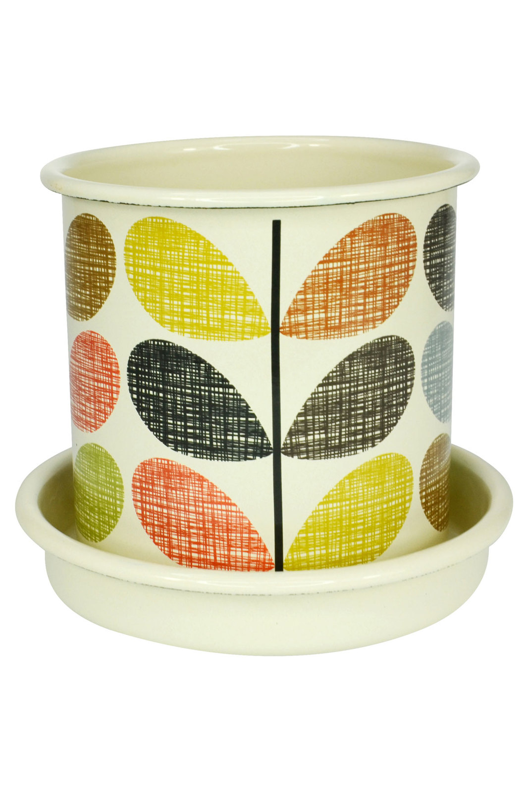 Orla Kiely Enamel Plant Pot Multi Stem Small