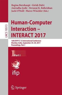 Human-Computer Interaction - INTERACT 2017 image