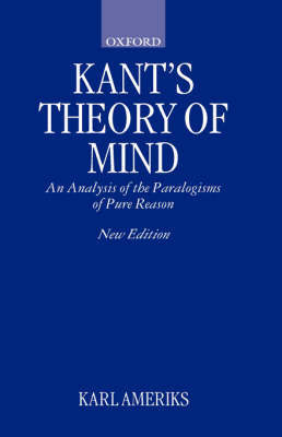 Kant's Theory of Mind by Karl Ameriks image