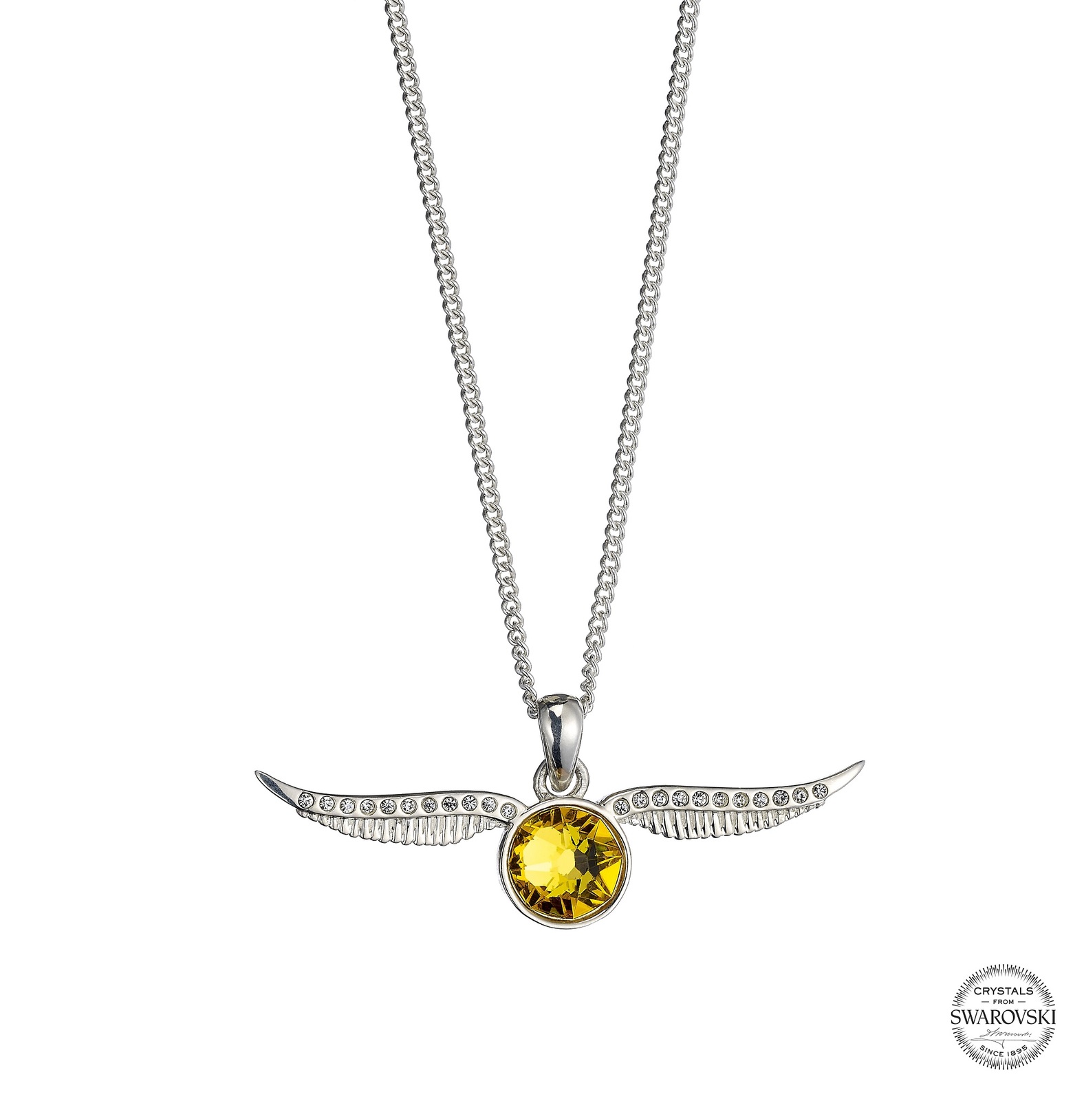 Harry Potter Embellished with Swarovski® Crystals Golden Snitch Necklace image