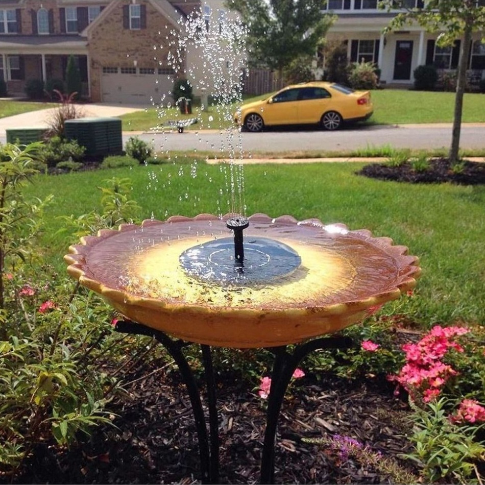 Waterproof Solar Fountain Pump with LED Light at Mighty Ape NZ