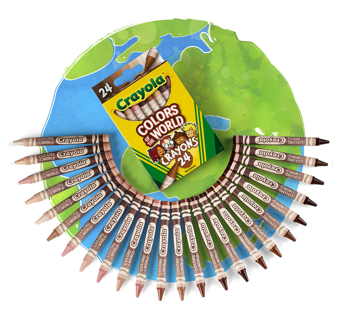 Buy Crayola Colors of the World Crayons at Mighty Ape NZ