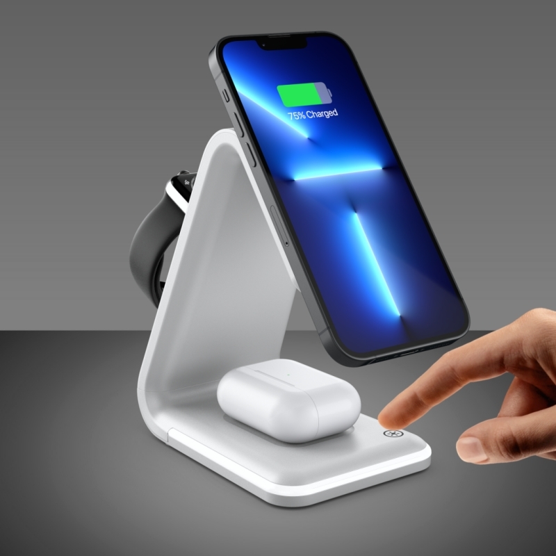 3in1 Wireless Charging Station for iPhone, AirPods, and Apple Watch