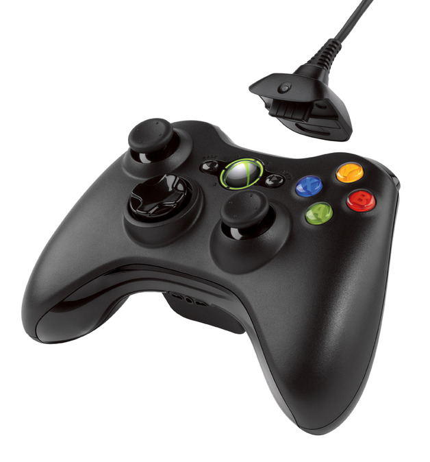 Xbox 360 Black Wireless Controller & Play and Charge Kit X360 Buy