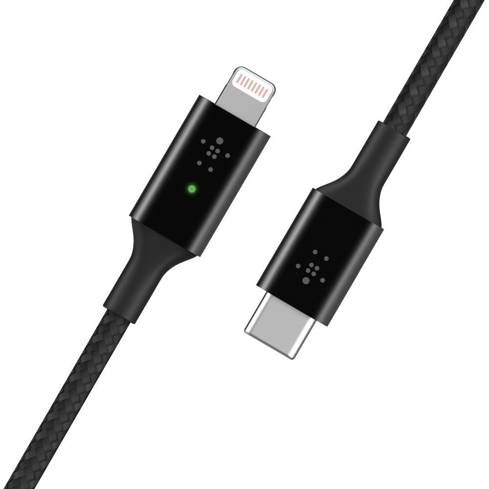 BOOSTUPCHARGE Smart USBC Cable with Lightning Connector Black at Mighty Ape NZ