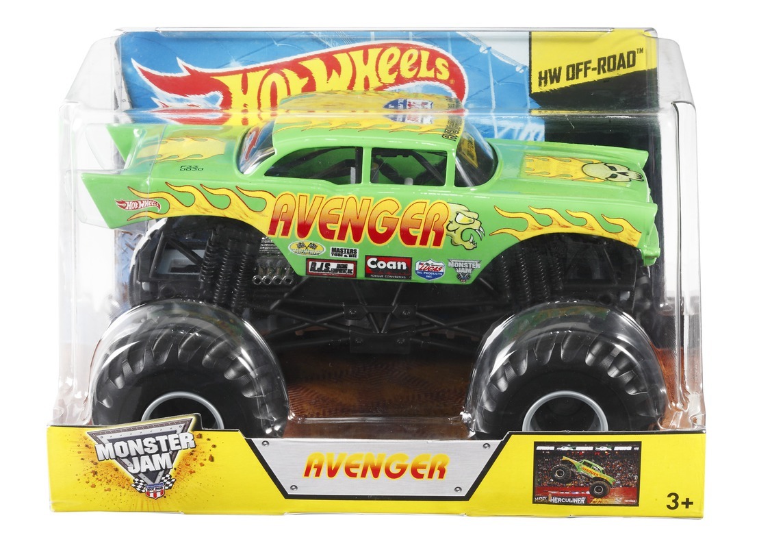 Hot Wheels Monster Jam: 1:24 Scale Diecast Vehicle - Avenger image