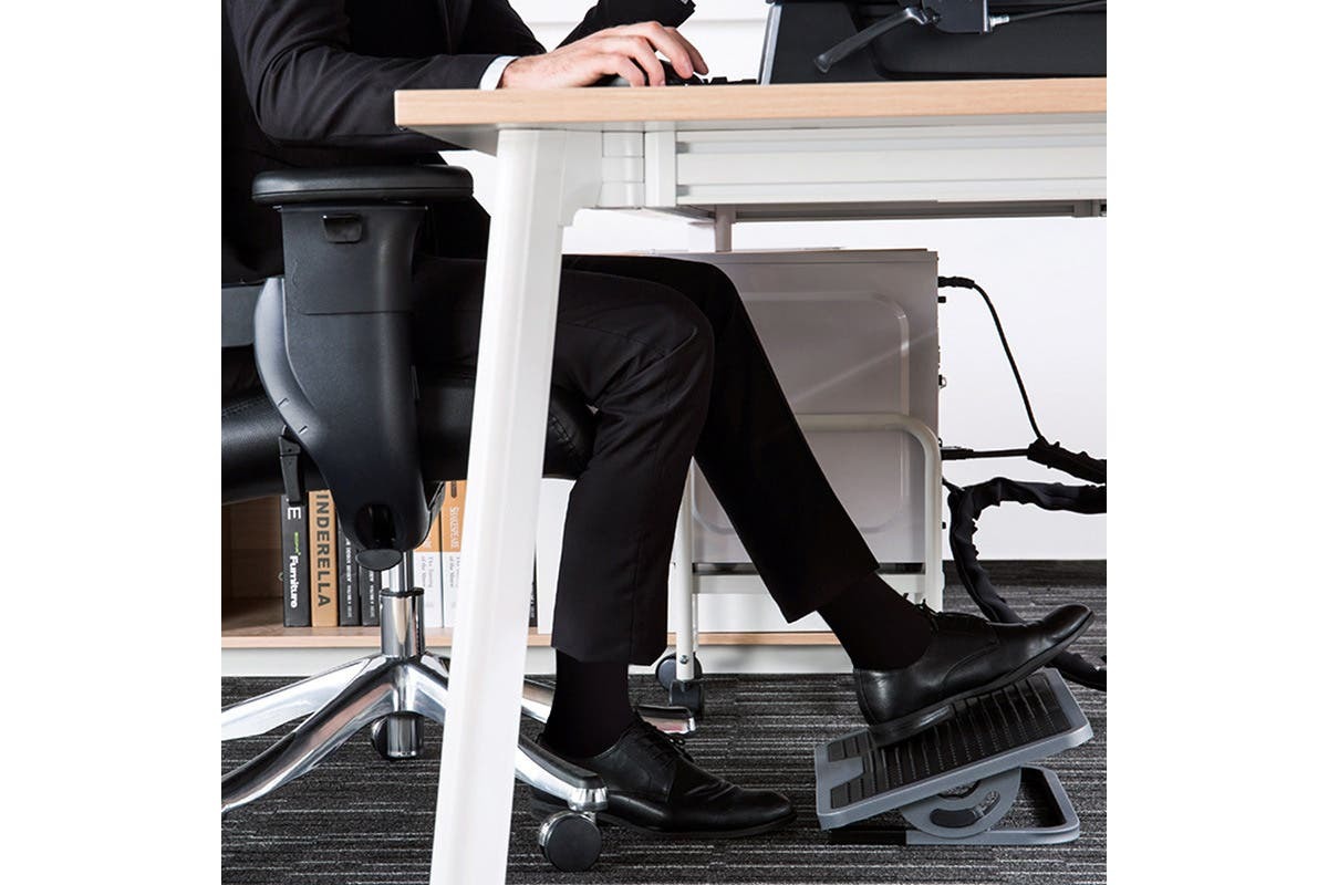 Buy Ergonomic Premium Adjustable Footrest (Grey) at Mighty Ape NZ