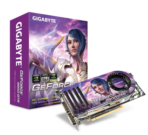 GIGABYTE GV-NX88S320G GeForce 8800 GTS PCIE image