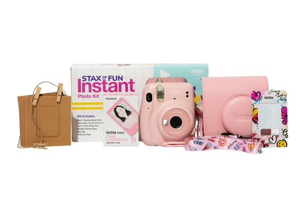 Fujifilm Instax mini 11 Stax Of Fun Instant Photo Kit (Blush Pink) | at ...