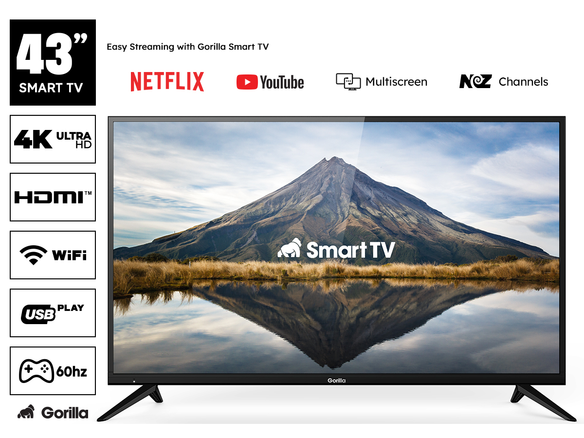 Gorilla 43" Smart 4K UHD LED TV