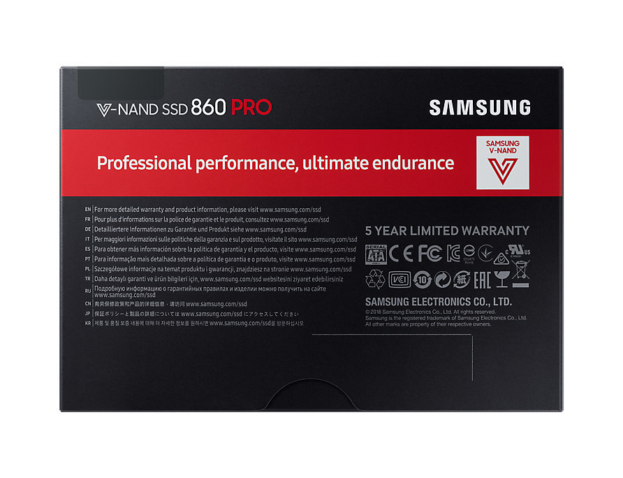 1TB Samsung 860 Pro 2.5" SATA SSD