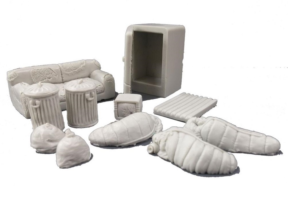 TTCombat: Tabletop Scenics - Back Alley Accessories image