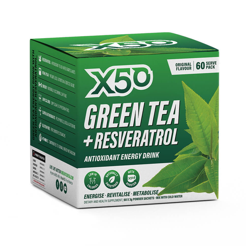 Green Tea X50 + Resveratrol - Original (60 Serves) image