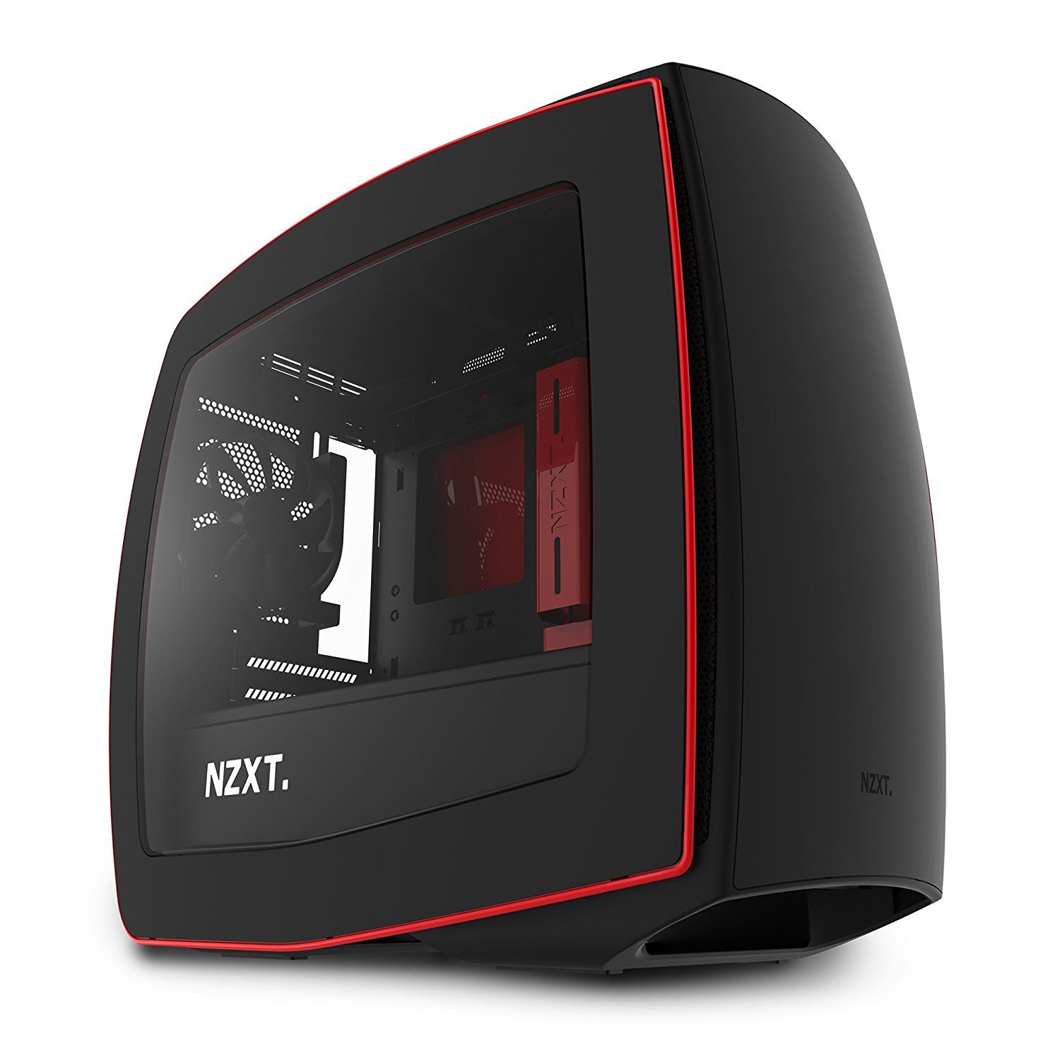 NZXT Manta Mini-ITX Case - Black/Red image
