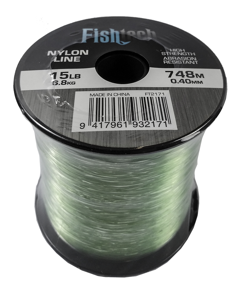 Fishtech 1/4 Pound Nylon Spool 15lb 748m image