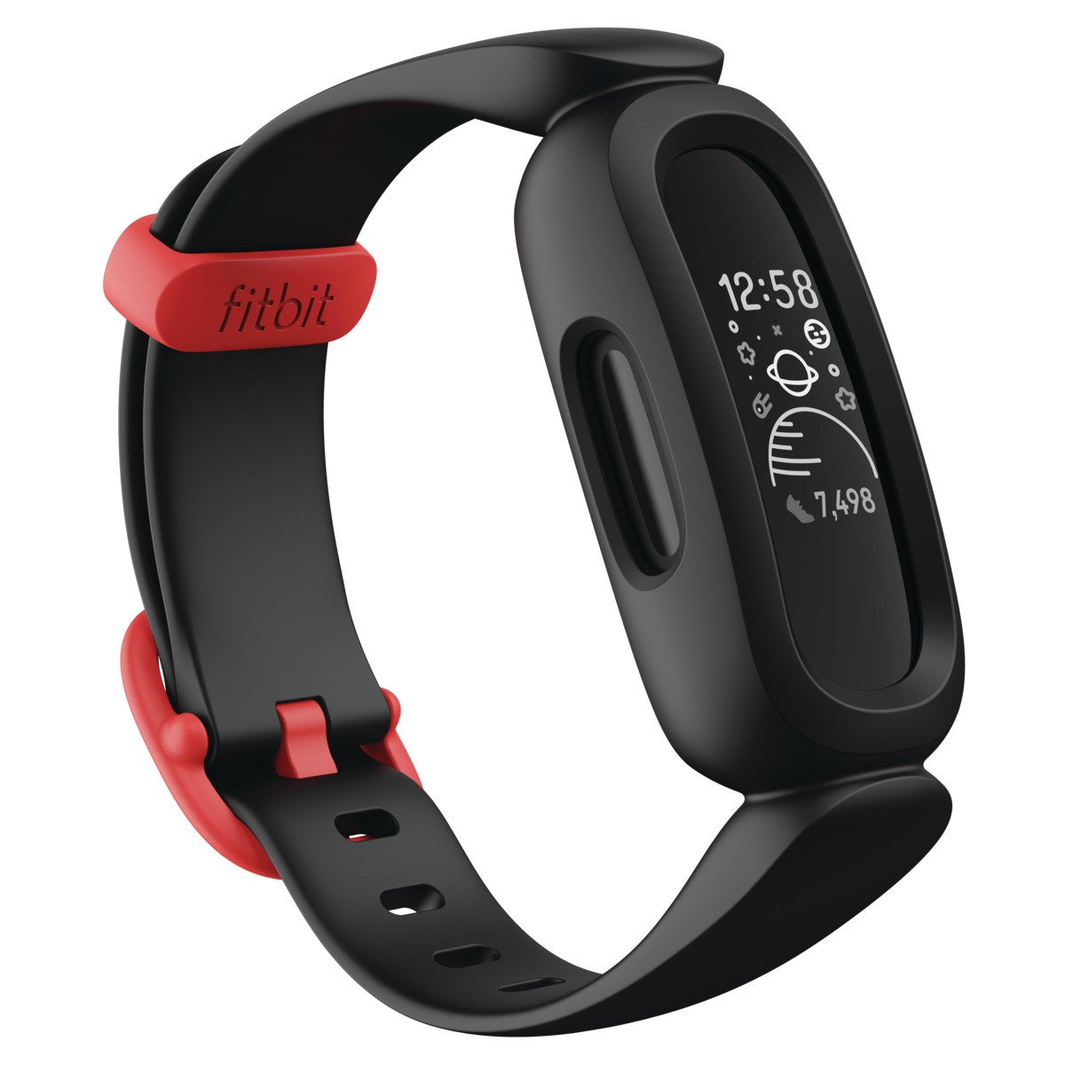 Fitbit Ace 3 Kid's Activity Tracker Black/ Racer Red at Mighty Ape NZ