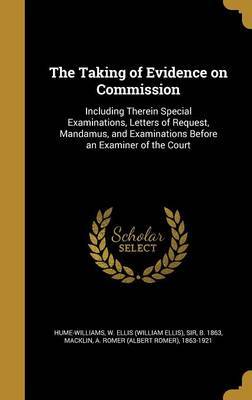 The Taking of Evidence on Commission on Hardback