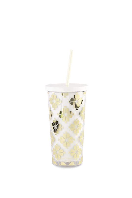 Kate Spade Tumbler Gold Spade Flower at Mighty Ape Australia
