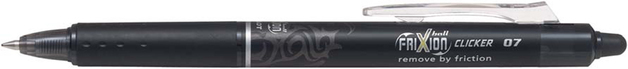 Pilot FriXion Clicker Fine Black Gel Pen – Pack of 12