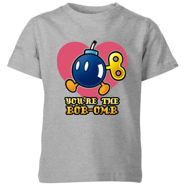 Nintendo Super Mario You're The Bob-Omb Kids' T-Shirt - Grey - 11-12 Years