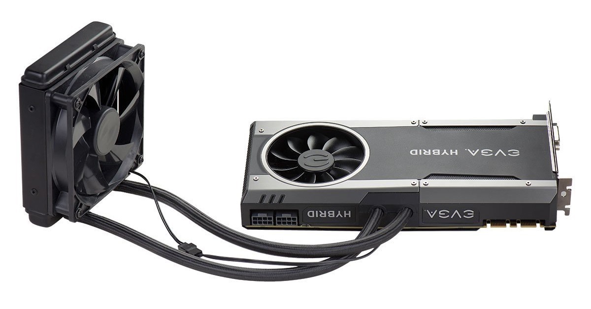 EVGA GeForce GTX 1070 8GB FTW Hybrid Water Cooler GPU at Mighty Ape NZ