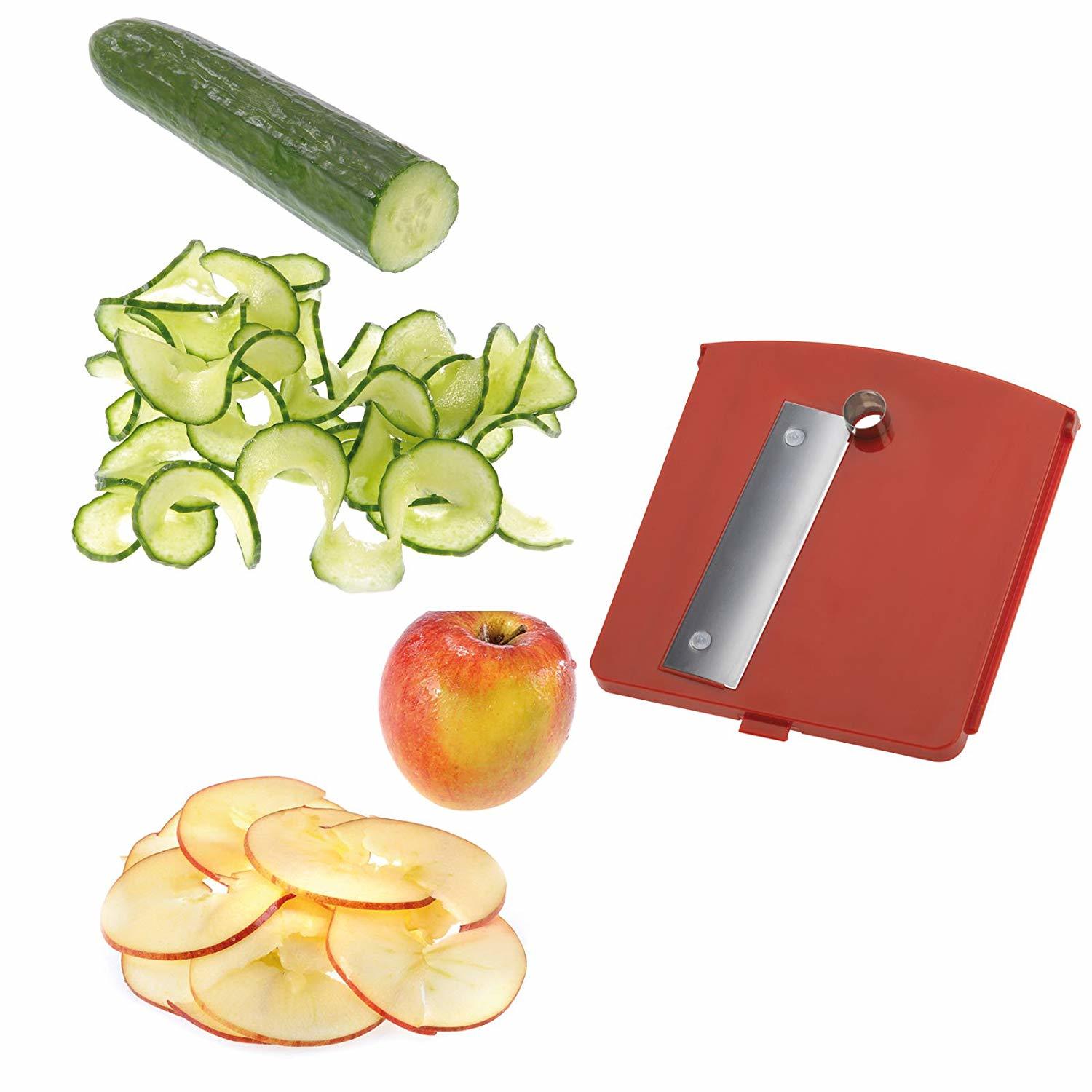 Stainless Steel Tri-Blade Vegetable Spiralizer image