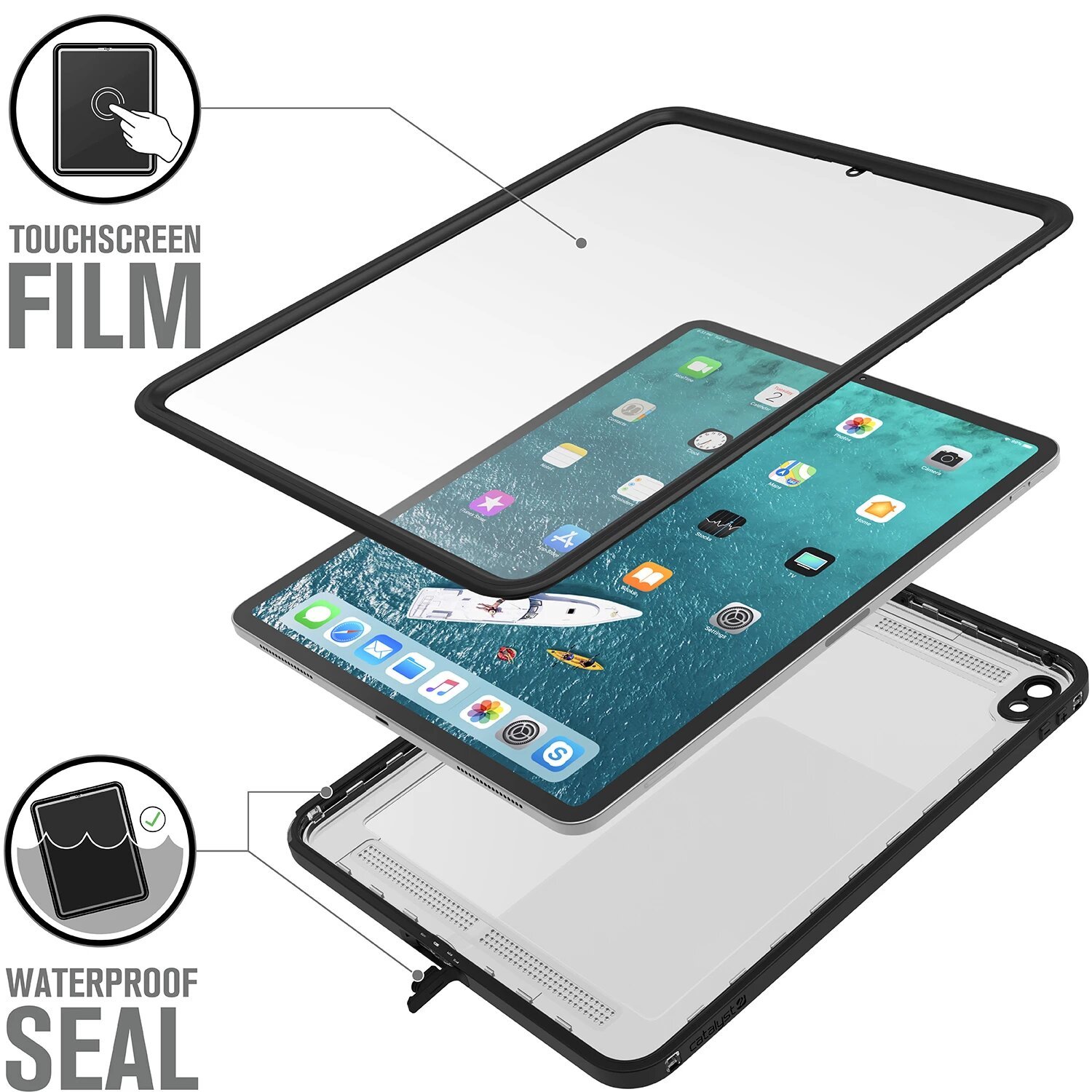 Catalyst: Waterproof Case - For 11" iPad Pro (Stealth Black) image