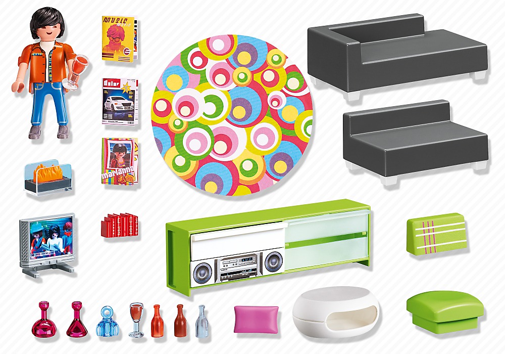 Buy Playmobil Modern Living Room (5584) at Mighty Ape NZ