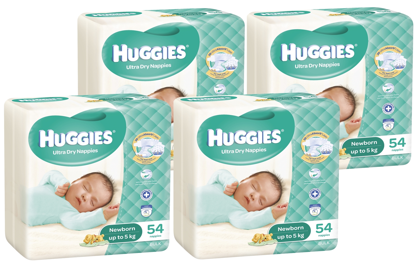 Buy Huggies Ultra Dry Nappies Bulk Shipper Newborn at Mighty Ape NZ