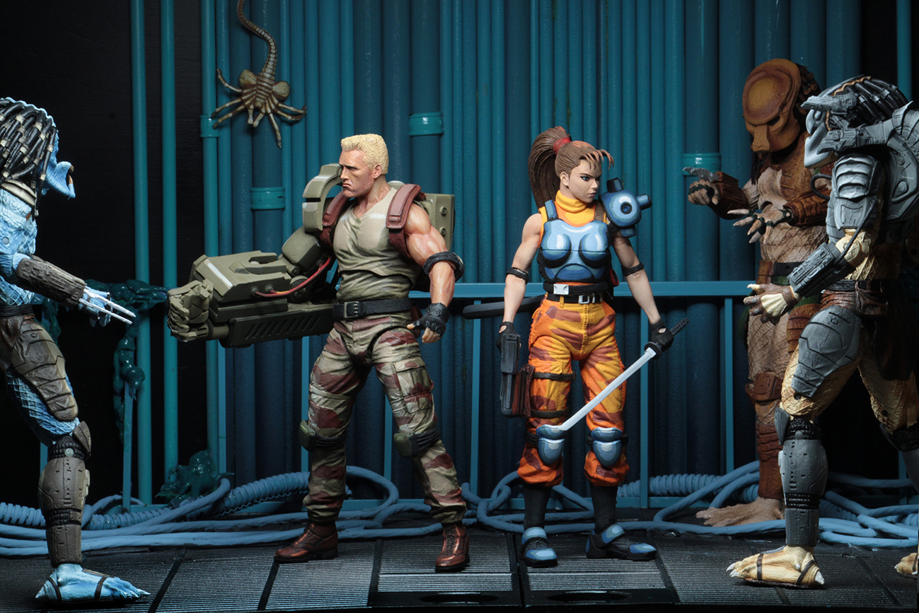 Alien vs. Predator Arcade: Dutch & Linn - Articulated Figure Set image