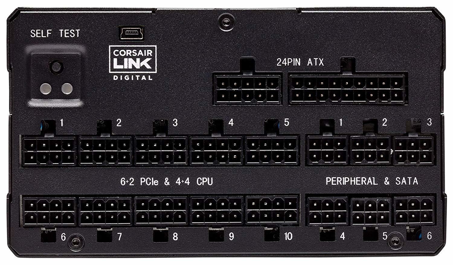 Corsair AX1600i Digital ATX Power Supply — 1600 Watt FullyModular PSU