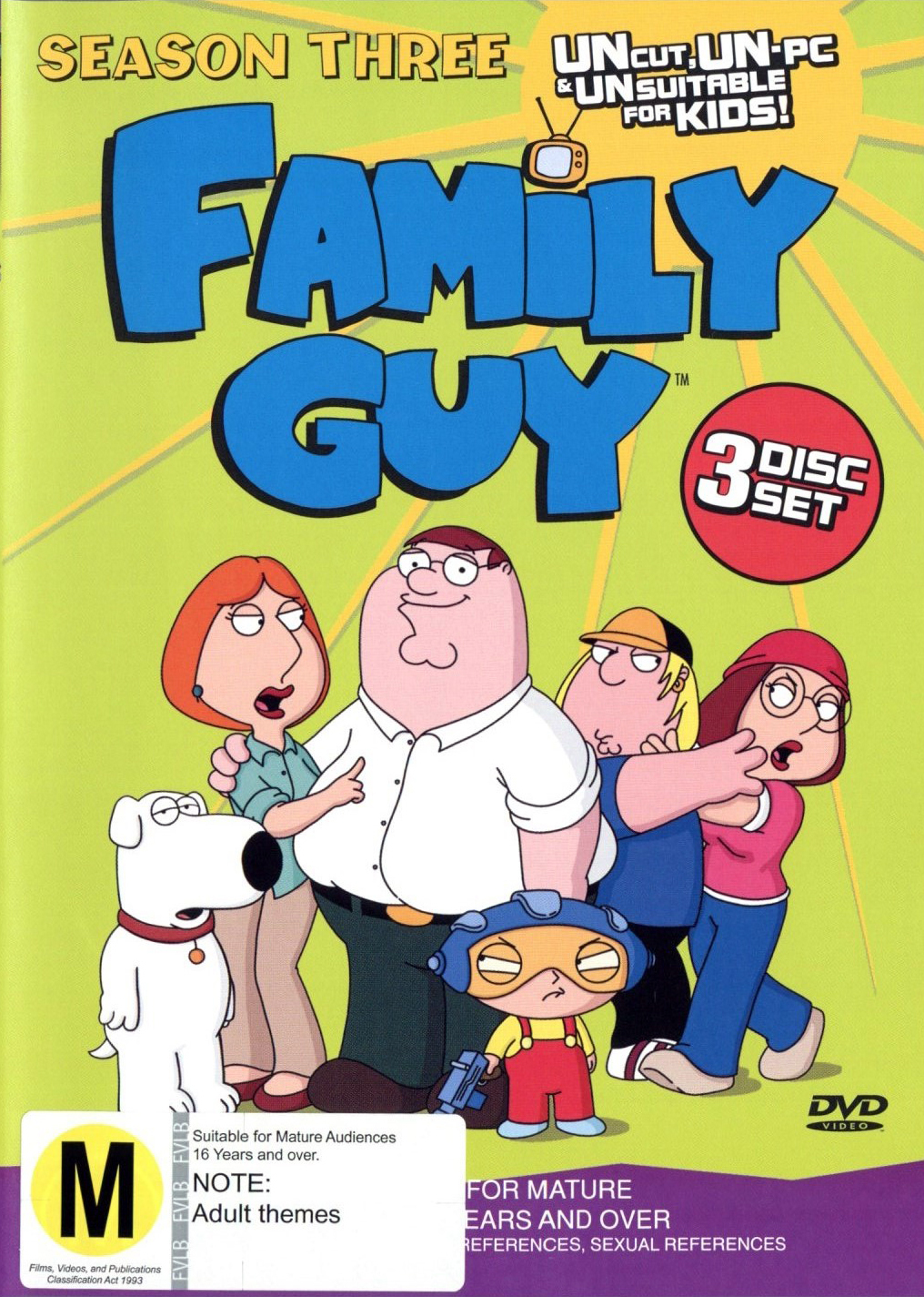 Family Guy - Season 3 (3 Disc Set) on DVD image