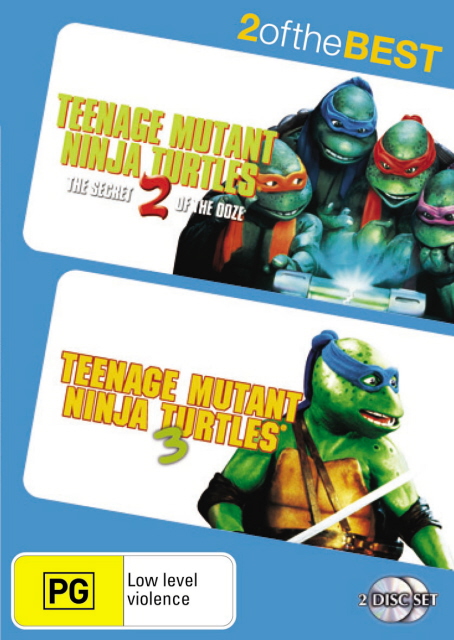 Teenage Mutant Ninja Turtles 2 / Teenage Mutant Ninja Turtles 3 - 2 Of The Best (2 Disc Set) on DVD image