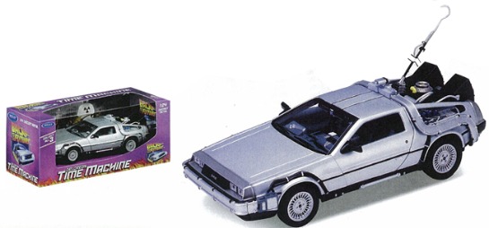 Back To The Future 1:24 Scale Die-Cast DeLorean Car Replica