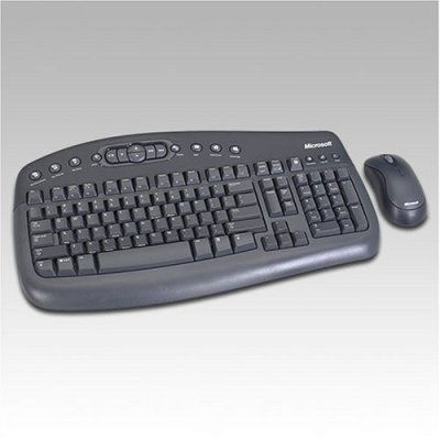 Microsoft Wireless Optical Desktop 1000 Black USB image