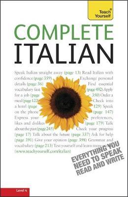 Complete Italian (Learn Italian with Teach Yourself) by Lydia Vellaccio image