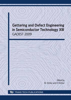 Gettering and Defect Engineering in Semiconductor Technology XIII image