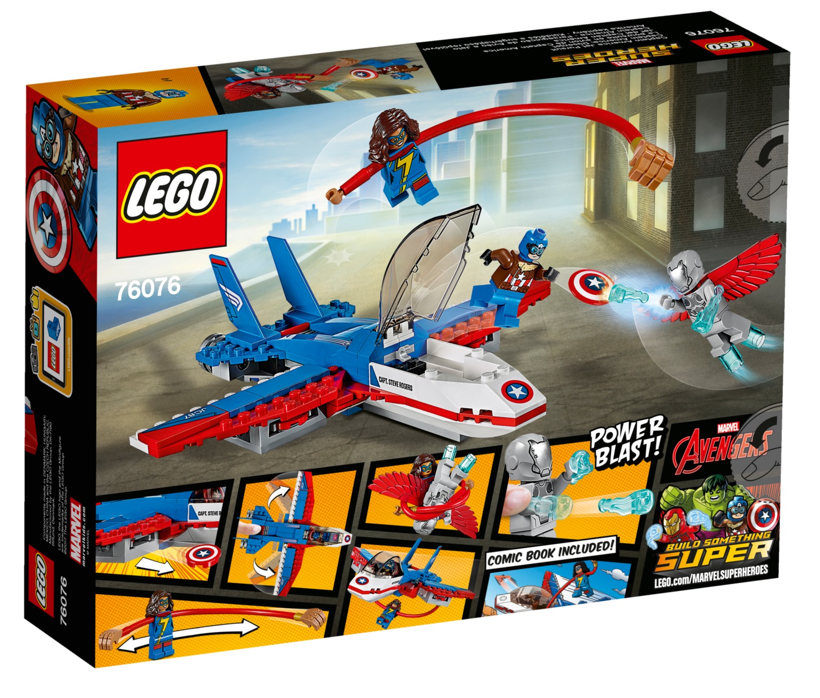 LEGO Super Heroes: Captain America Jet Pursuit (76076)