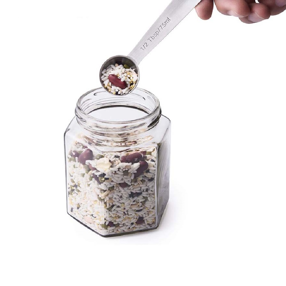 Ape Basics: Stainless Steel Measuring Spoons (Set of 6) image